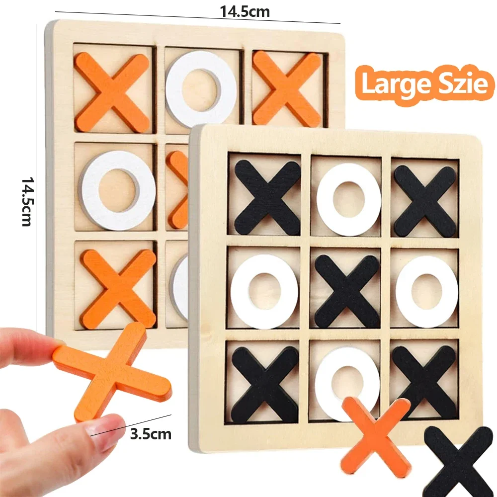 Board Game Ideas - Wooden XO Tic Tac Toe Game