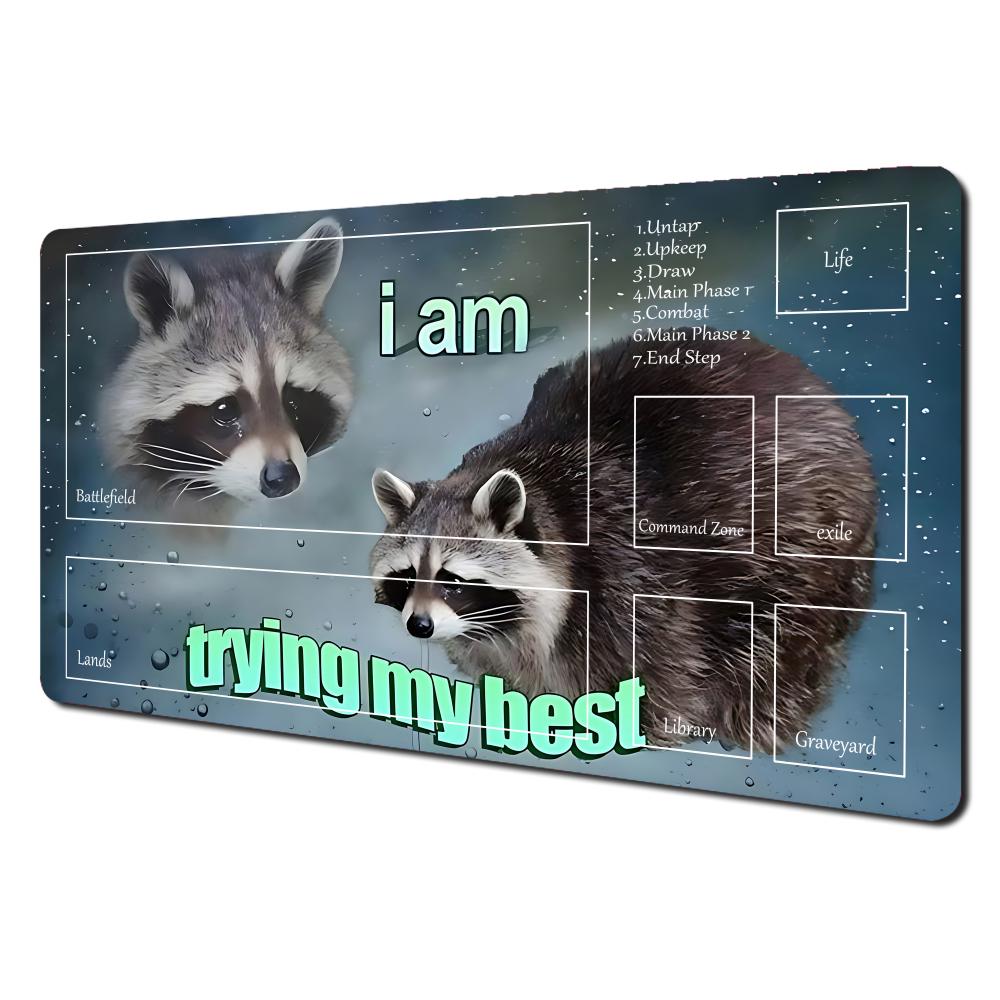 Play Mat Neoprene - Try My Best Mouse Pad TCG