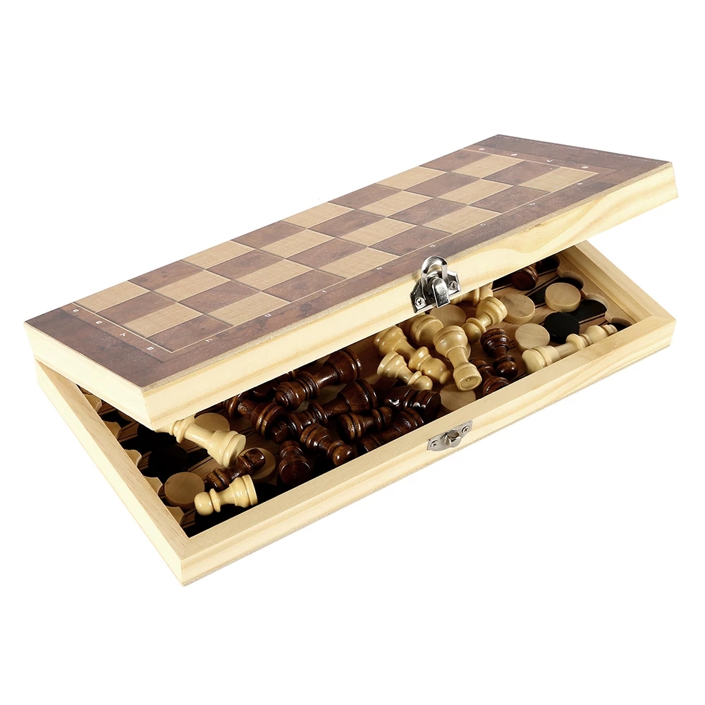 3 in 1 Chess Board, Folding Wo - Board Game Operation ulasan dan harga