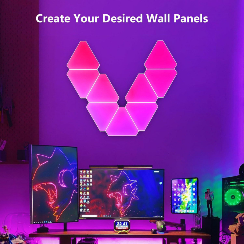 Tuya WiFi RGB Triangle Quantum - Board Game Room ulasan dan harga