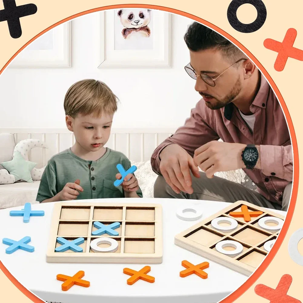 Wooden XO Tic Tac Toe Game Min - Board Game Ideas ulasan dan harga