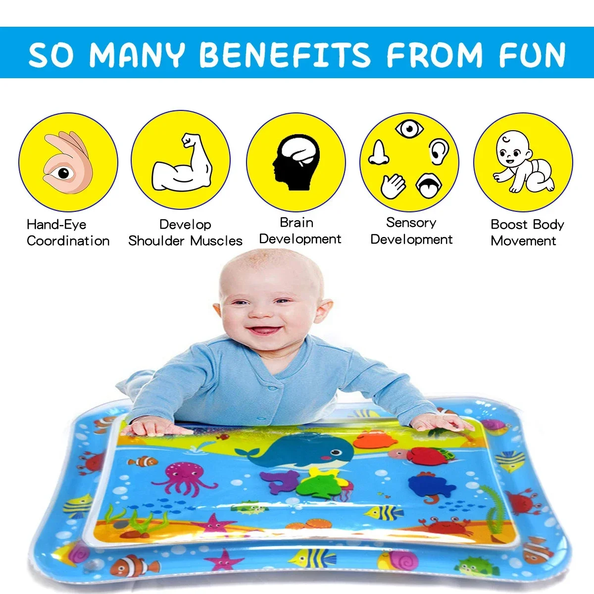 Summer Inflatable Water Mat PV - Play Mat Neoprene ulasan dan harga