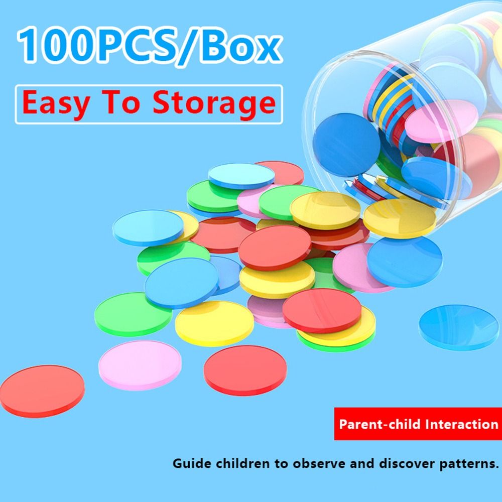 100pcs Plastic Counting Chips  - Board Game Operation ulasan dan harga