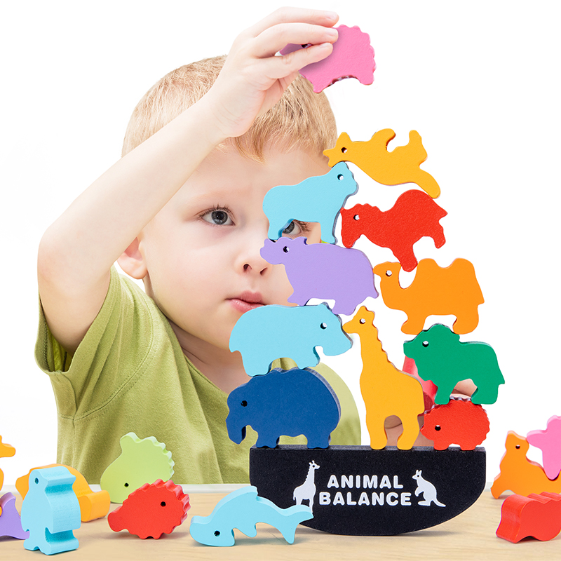 Montessori Children Wooden Ani - Board Game Ideas ulasan dan harga