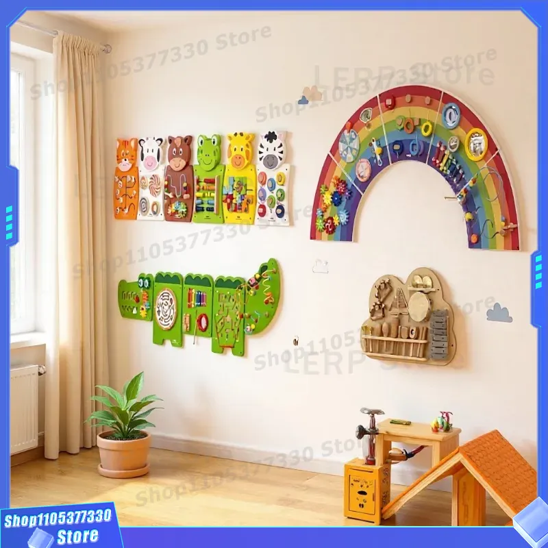 Wooden Busy Board for Toddlers - Board Game Operation ulasan dan harga