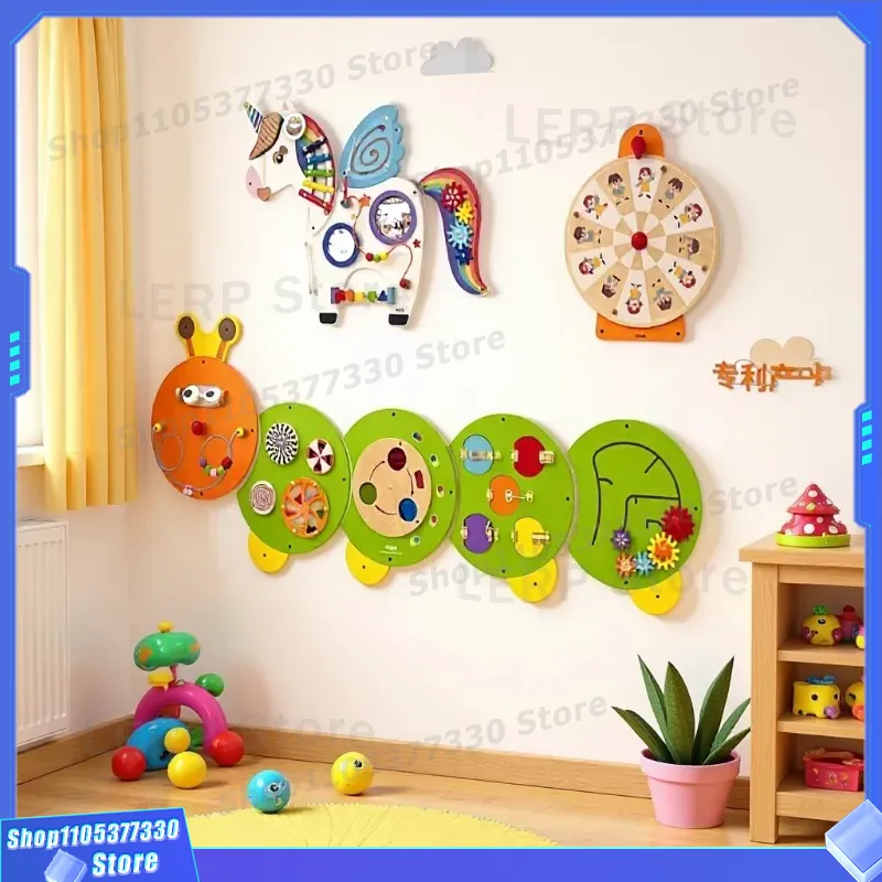 Wooden Busy Board for Toddlers - Board Game Operation ulasan dan harga