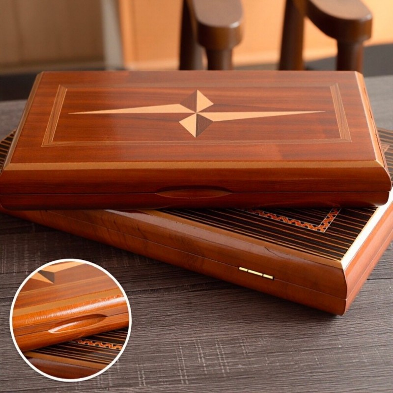 Solid Wood Backgammon 11-19 In - Board Game Operation ulasan dan harga