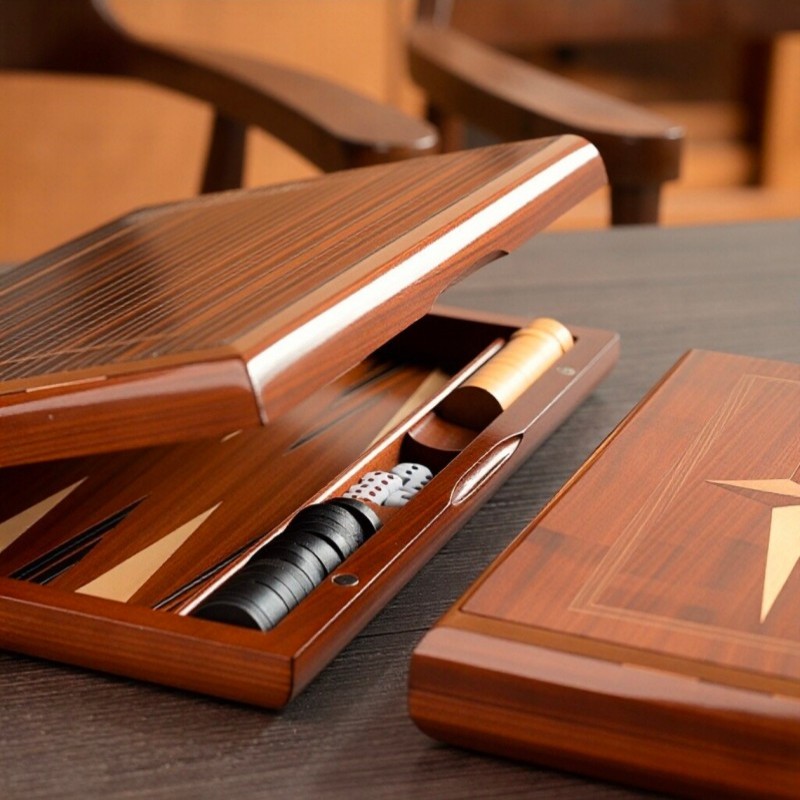 Solid Wood Backgammon 11-19 In - Board Game Operation ulasan dan harga