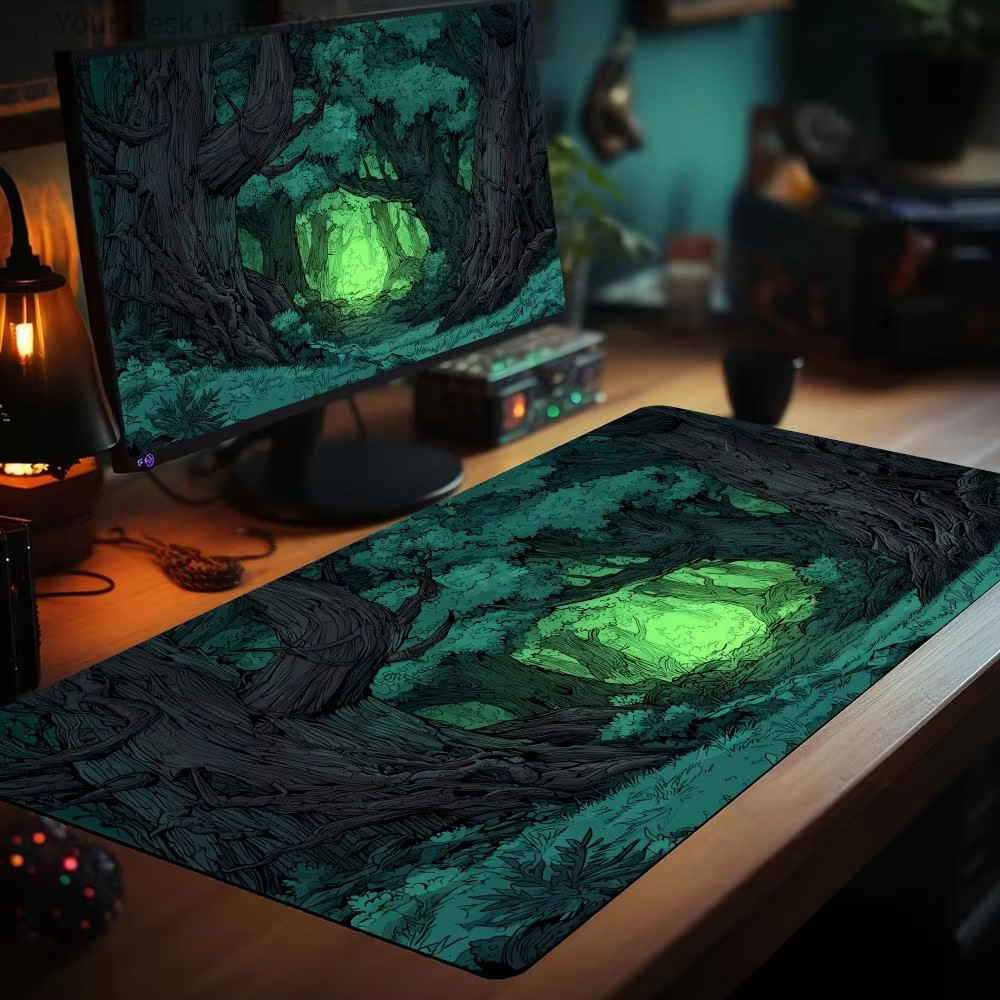 MTG Forest Theme Playmat Magic - Play Mat Neoprene ulasan dan harga
