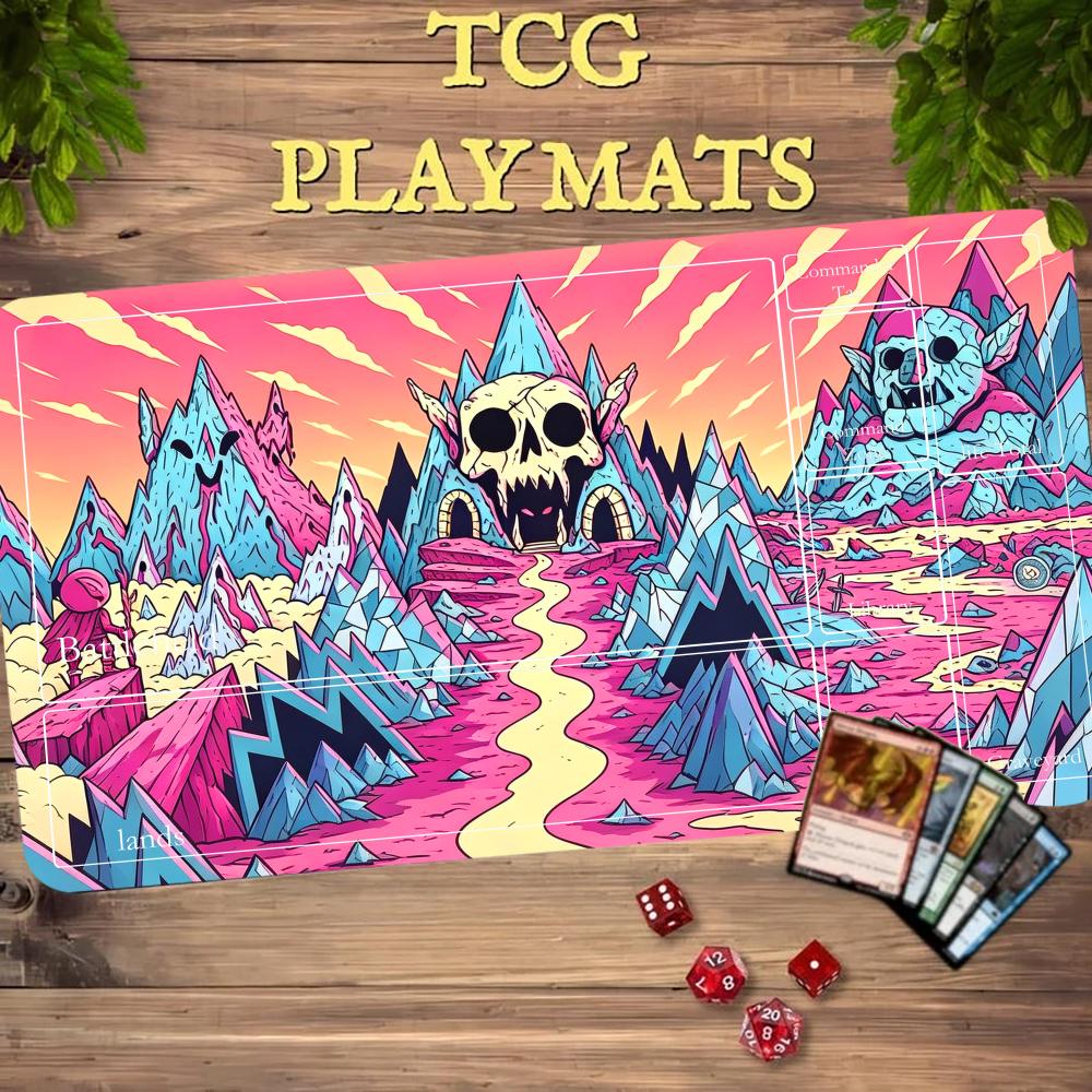 Cartoon Pink Skull Mountain TC - Play Mat Neoprene ulasan dan harga