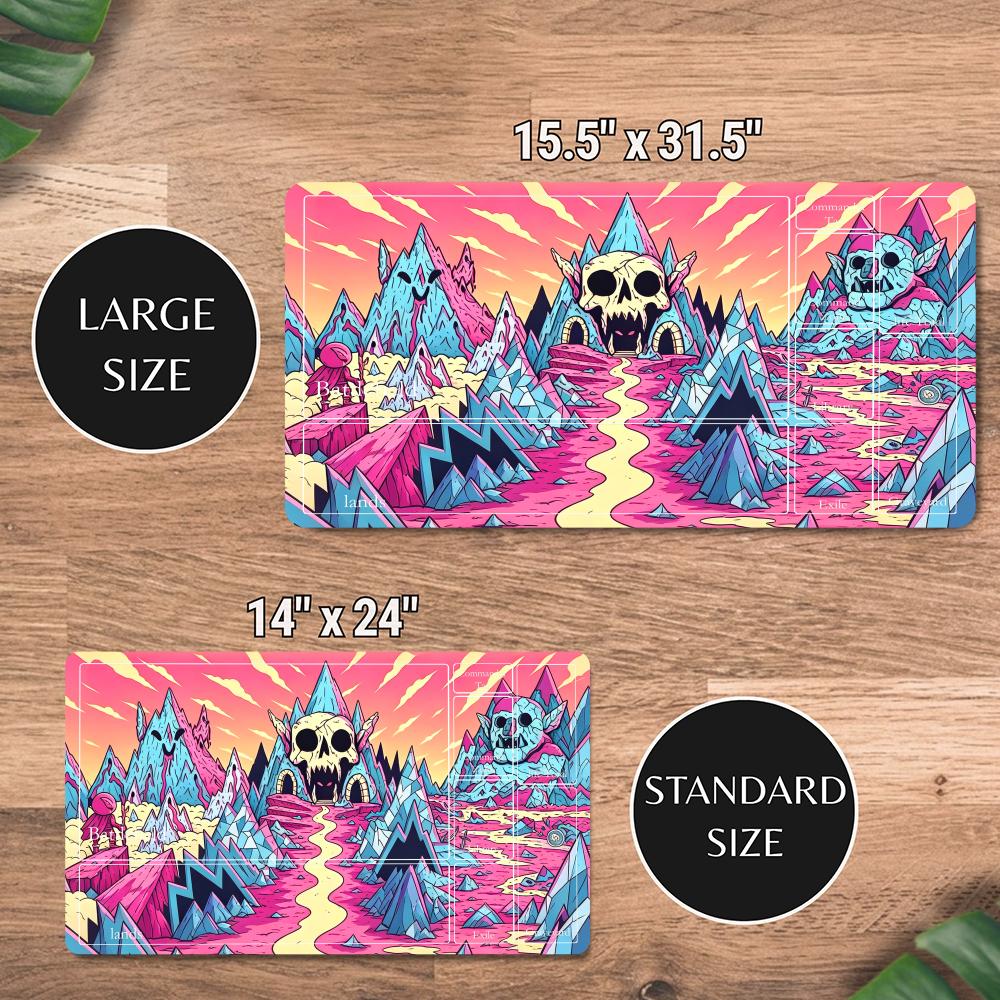Cartoon Pink Skull Mountain TC - Play Mat Neoprene ulasan dan harga