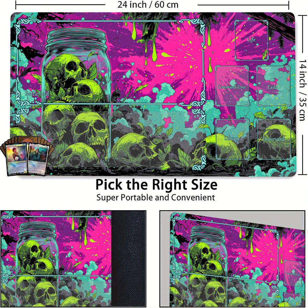 Neon Jungle and Skull Bottles  - Play Mat Neoprene ulasan dan harga