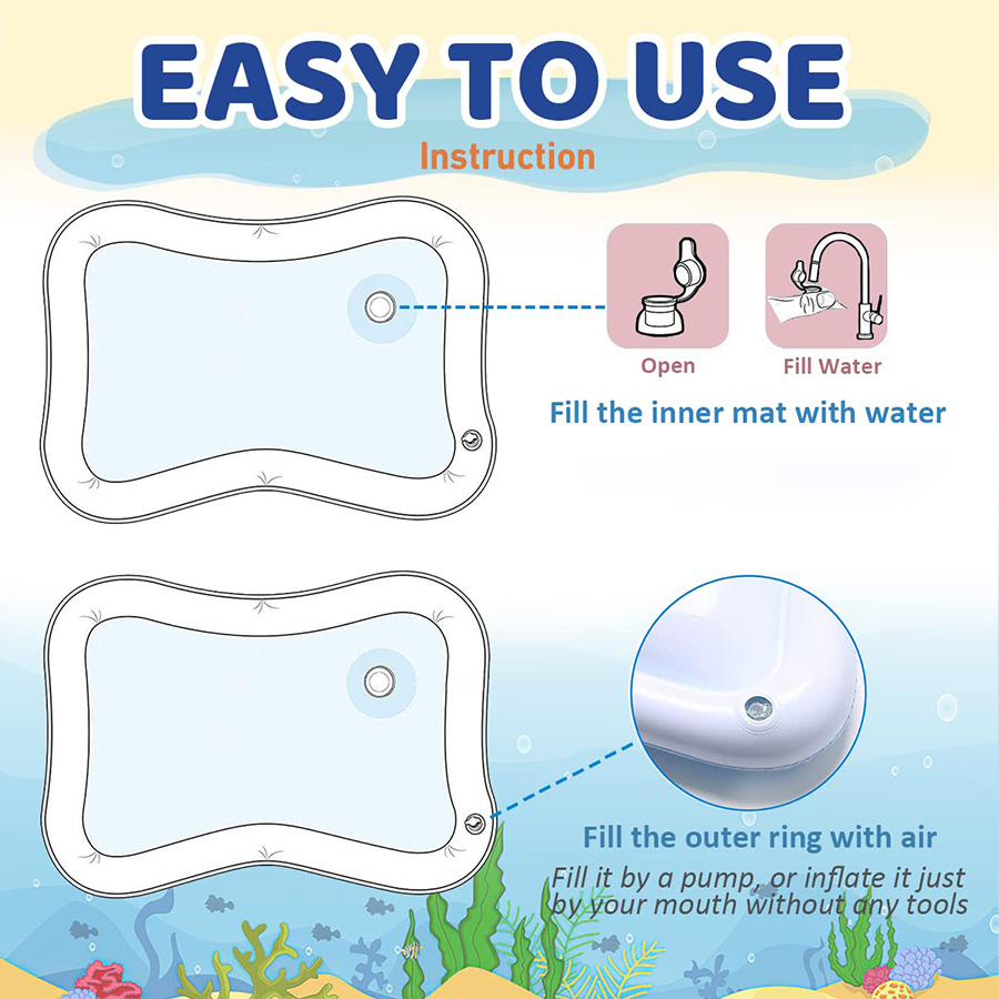 1pc Inflatable PVC Playing Mat - Play Mat Neoprene ulasan dan harga