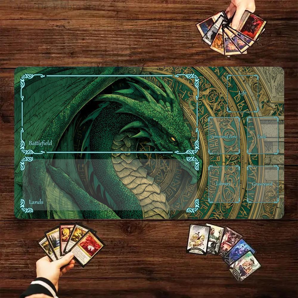Magic Runes and Green Dragon D - Play Mat Neoprene ulasan dan harga