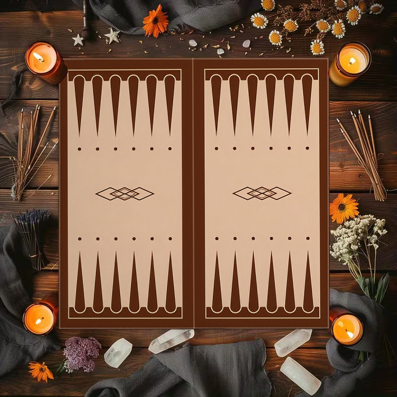 1pc Brown Backgammon Board Pri - Board Game Operation ulasan dan harga