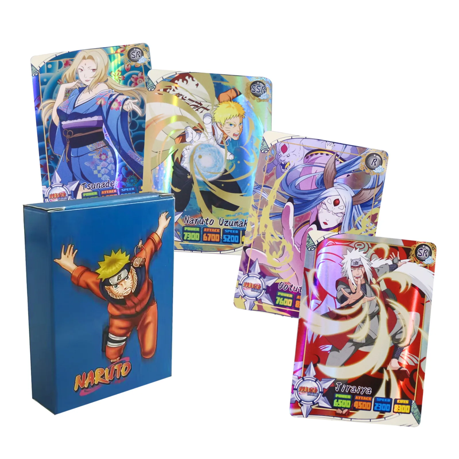 50pcs Naruto English Cards Fla - Board Game Naruto ulasan dan harga