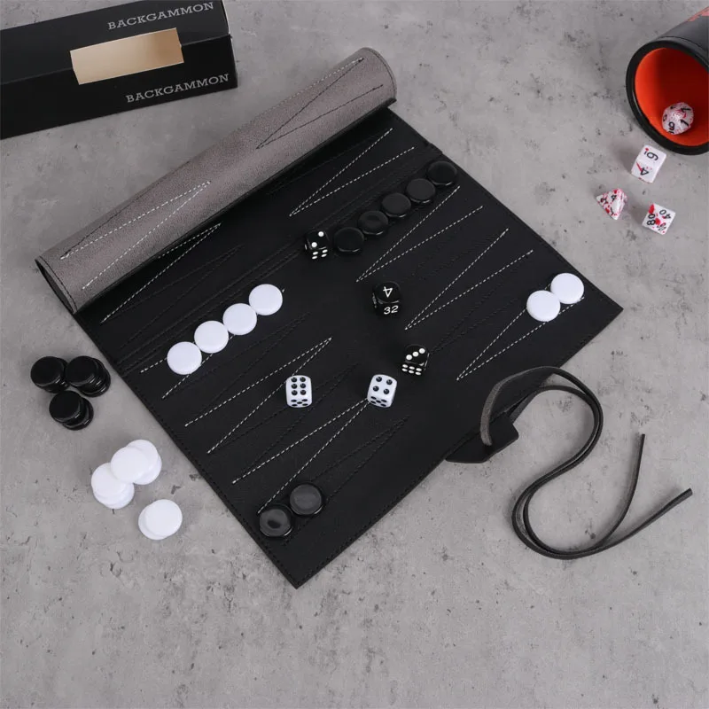 Roll Up Backgammon Sets Portab - Board Game Operation ulasan dan harga