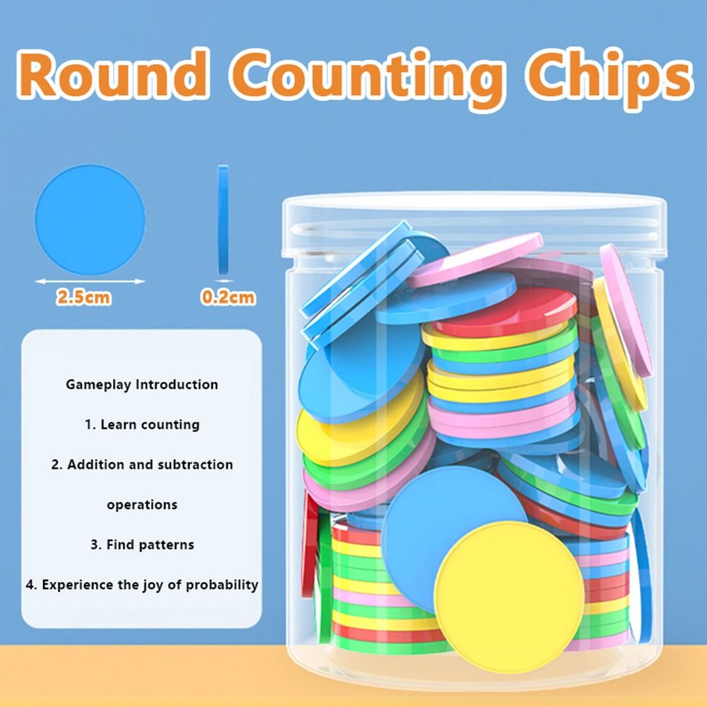 100pcs Plastic Counting Chips  - Board Game Operation ulasan dan harga