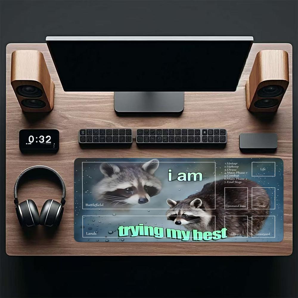 Try My Best Mouse Pad TCG Mous - Play Mat Neoprene ulasan dan harga