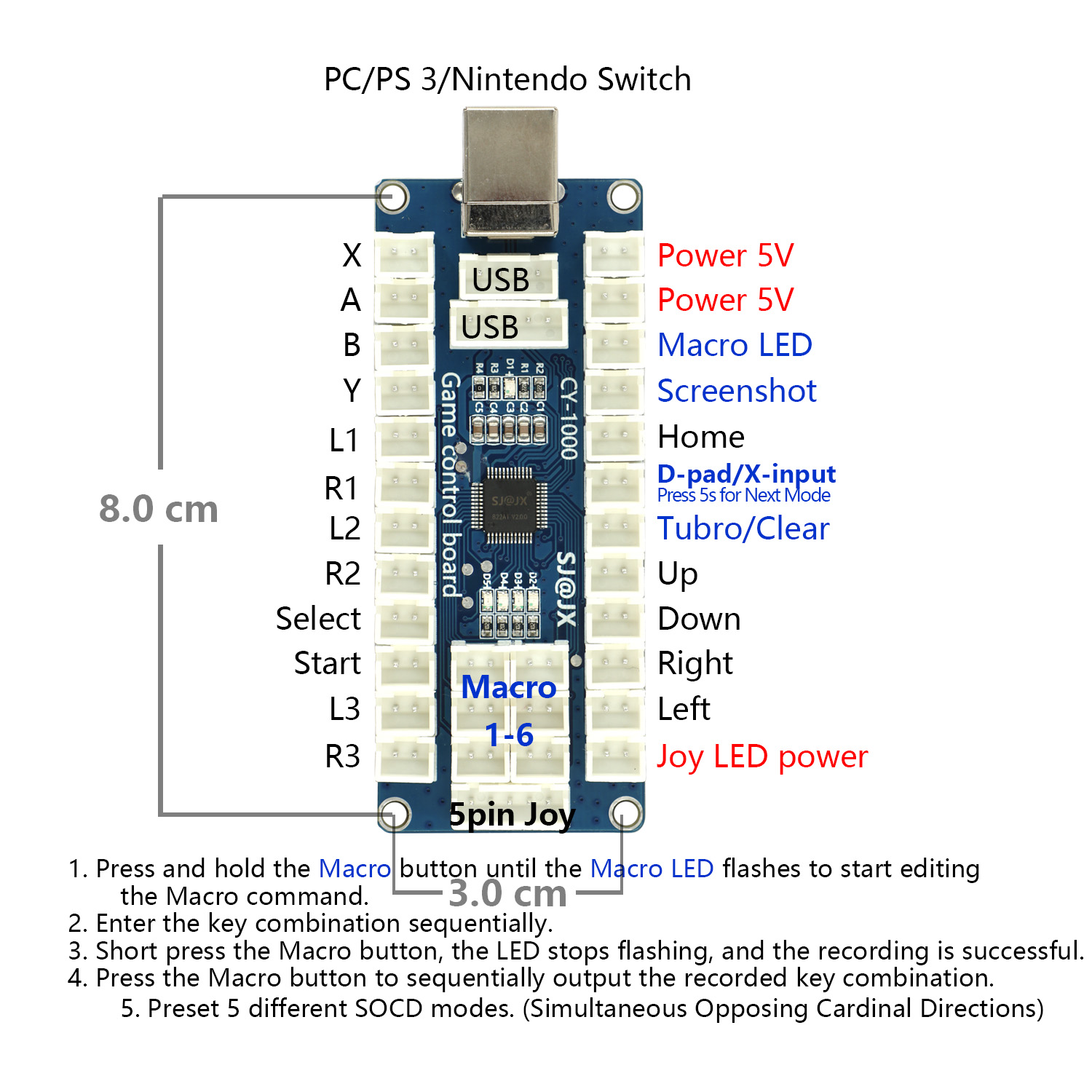 SJ@JX Arcade Game USB Encoder  - Board Game Nintendo Switch ulasan dan harga