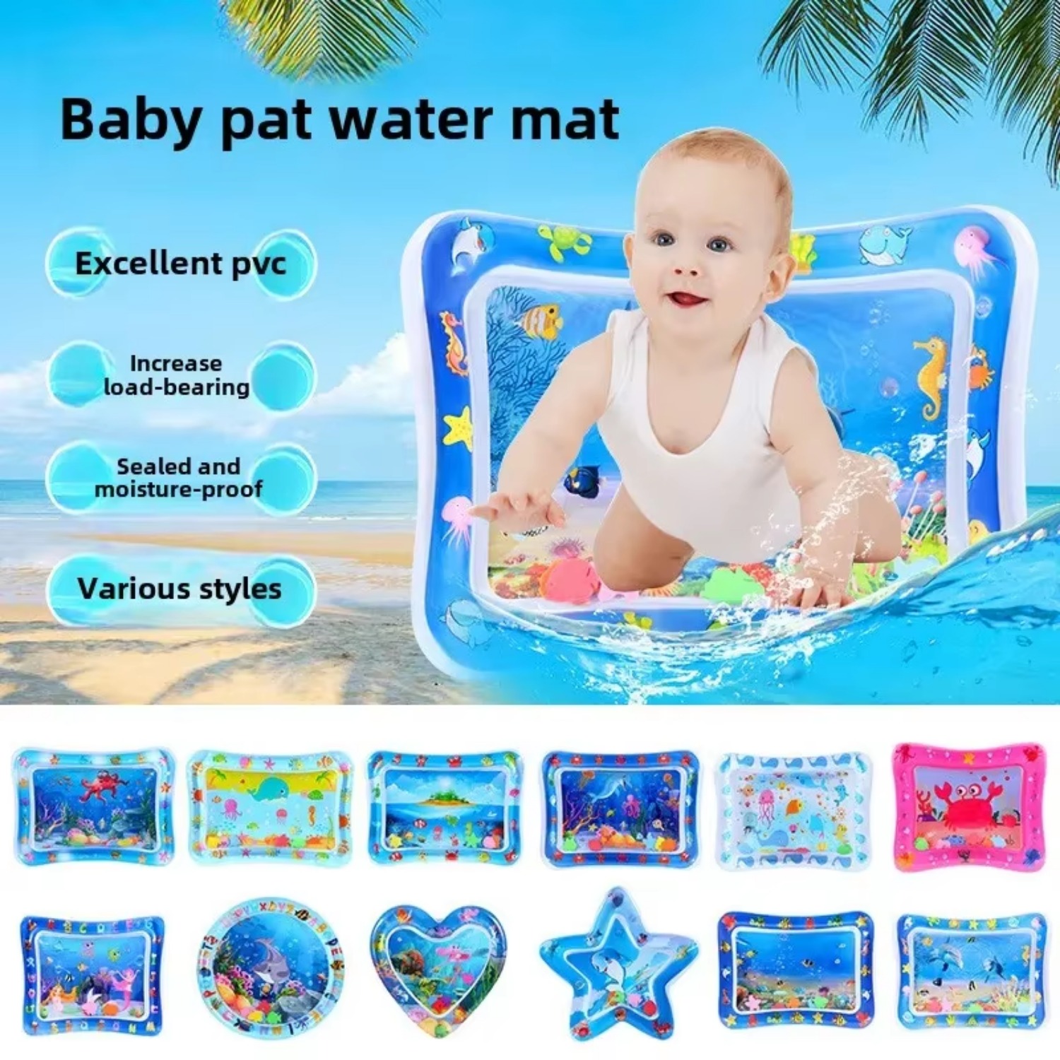 Large Baby Play Mat Summer Inf - Play Mat Neoprene ulasan dan harga