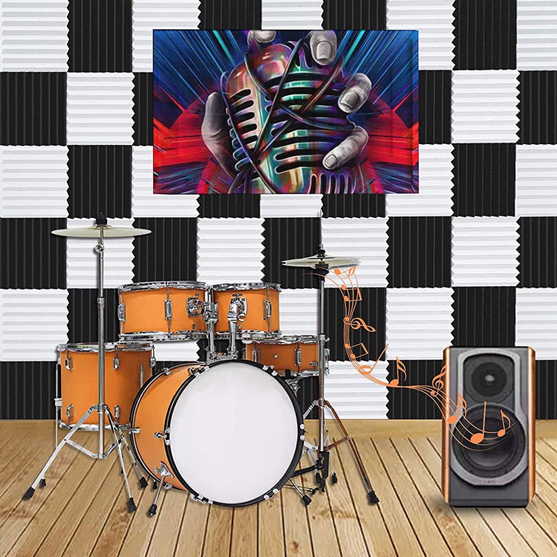 AT02-12 Pcs Acoustic Foam Boar - Board Game Room ulasan dan harga